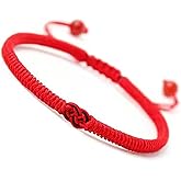 Tibetan Love Knot Bracelet: Authentic Adjustable Red String Bracelet for Protection, Men's Bracelet Friendship, Perfect Couples Bracelets, Best Friend Protection Bracelet, Girls Bracelets