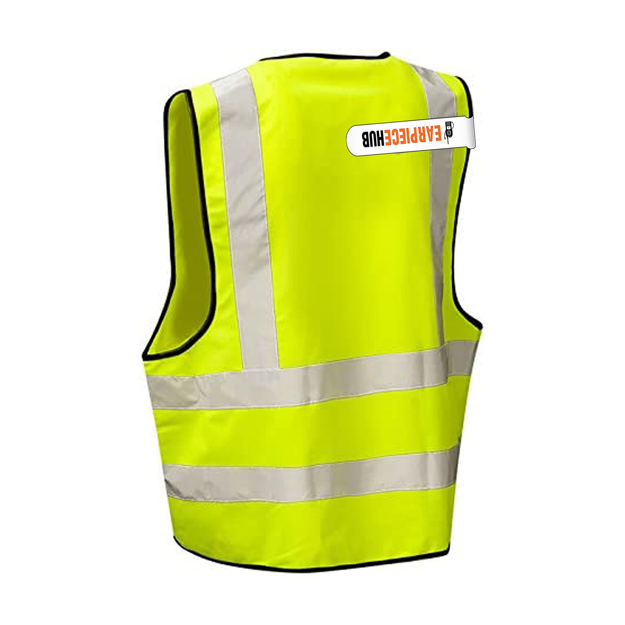 Earpiece Hub BLANK Hi-Vis High-Viz Visibility Safety Vest Waistcoat