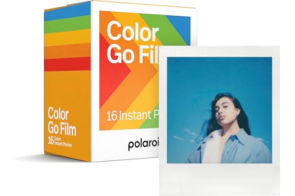 Polaroid Go Color Film - White Frame - 16 Photos (6017) - Go Mini Film is only Compatible with Polaroid Go Cameras (Not Compatible with Polaroid I-Type Now Cameras) | Glossy White Frame, Iso 640, Compatible Only with Polaroid Go Cameras