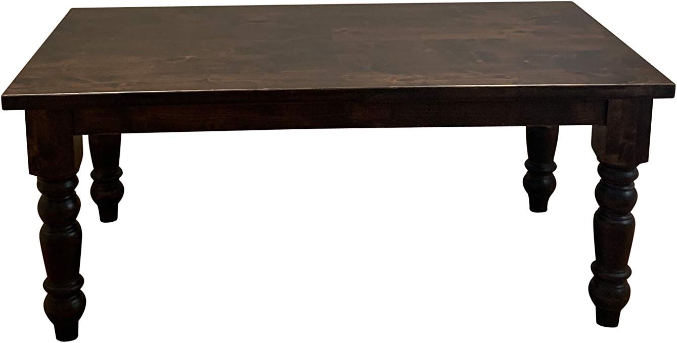 Amazoncom Baluster Turned Leg Wood Dining Table 96 X 37