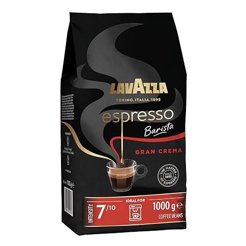 Lavazza Barista Gran Crema, Arabica And Robusta Drum Roast Coffee Beans, Pack Of 1kg
