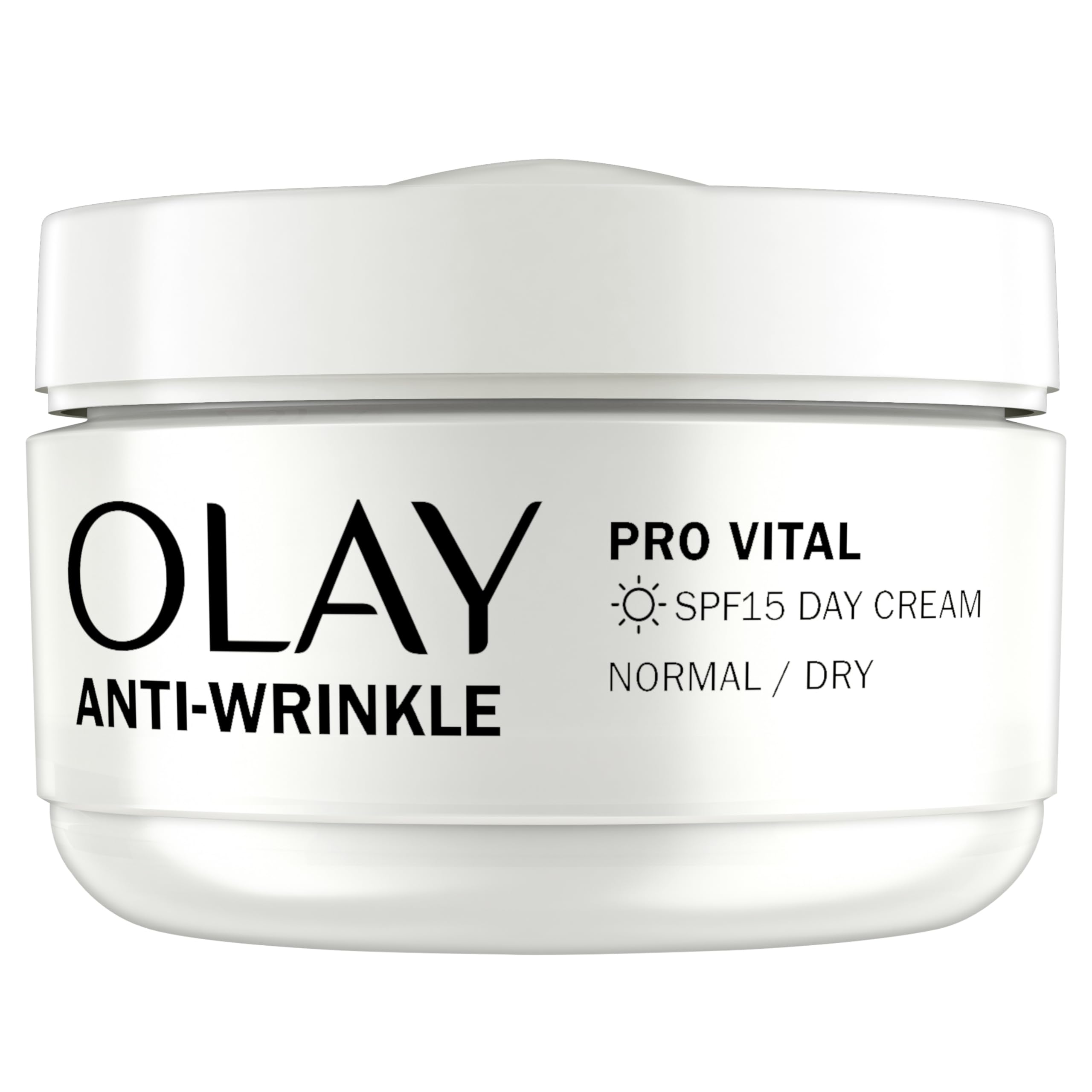 Olay Anti-Wrinkle Pro Vital Day Cream With SPF15, Helps Visibly Reduce Fine Lines & Wrinkles, For Mature Skin, 50ml
