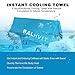 Balhvit Cooling Towel, Cool Towel for Instant Cooling Relief, Chilling Neck Wrap, Ice Cold Scarf for Men Women, Microfiber Bandana - Evaporative Chilly Towel for Yoga Golf Travel