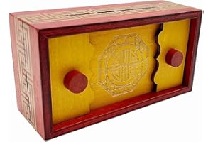 Project Genius Emperor’s Chest Classic Wooden Brainteaser Puzzle Box, Gift for Kids 8+, Teens, and Adults - Hidden Compartment for Gift Cards and Cash