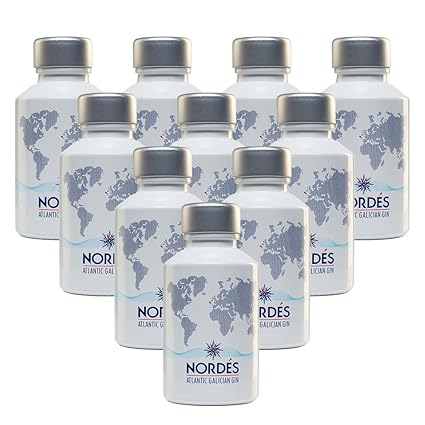 10er SET Nordés Atlantic Galician Gin 0,05 l aus Spanien