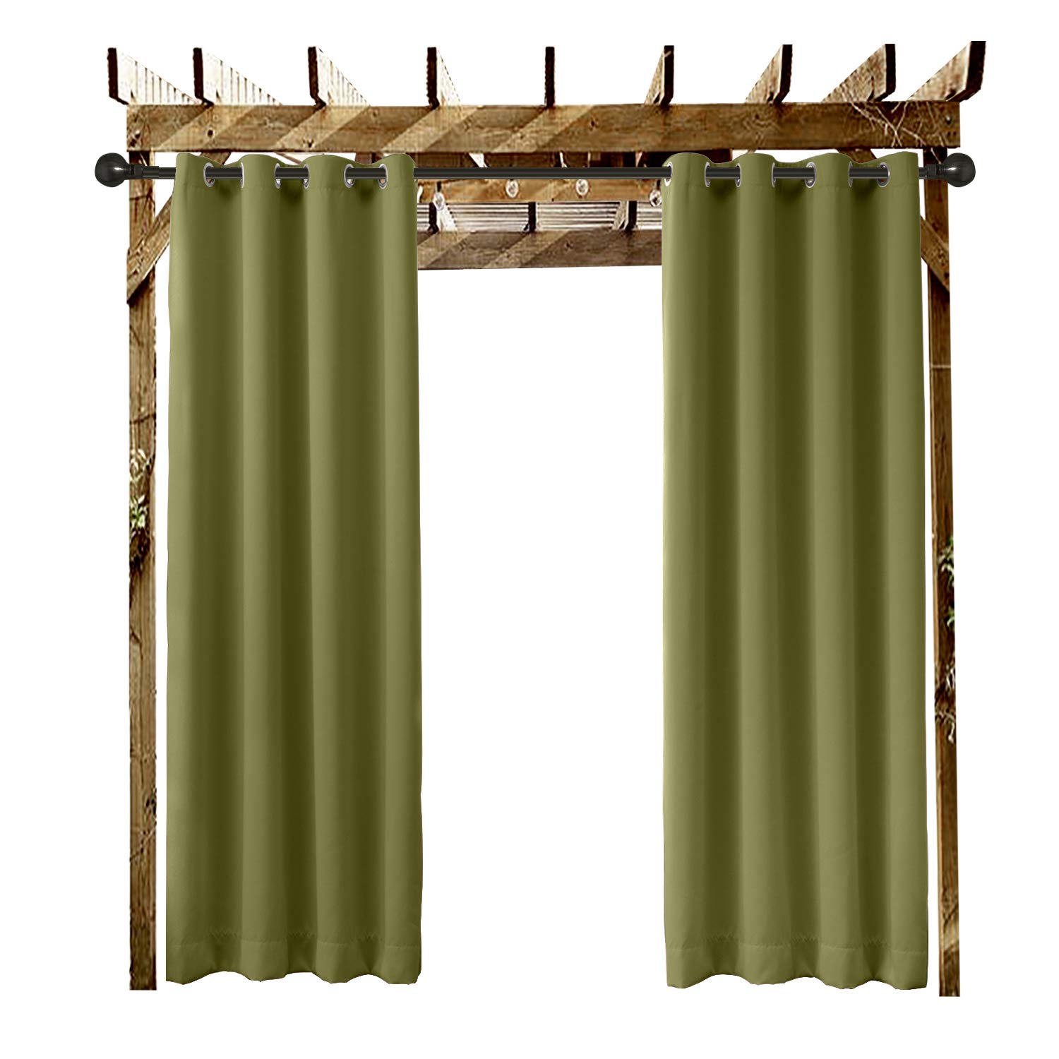 Extra Wide Outdoor Curtain Yellow 120 W X 84 L Grommet Eyelet In Front Porch Pergola Cabana Covered Patio Gazebo Dock And Beach Home 1 Panel Patio Lawn Garden Outdoor Curtains