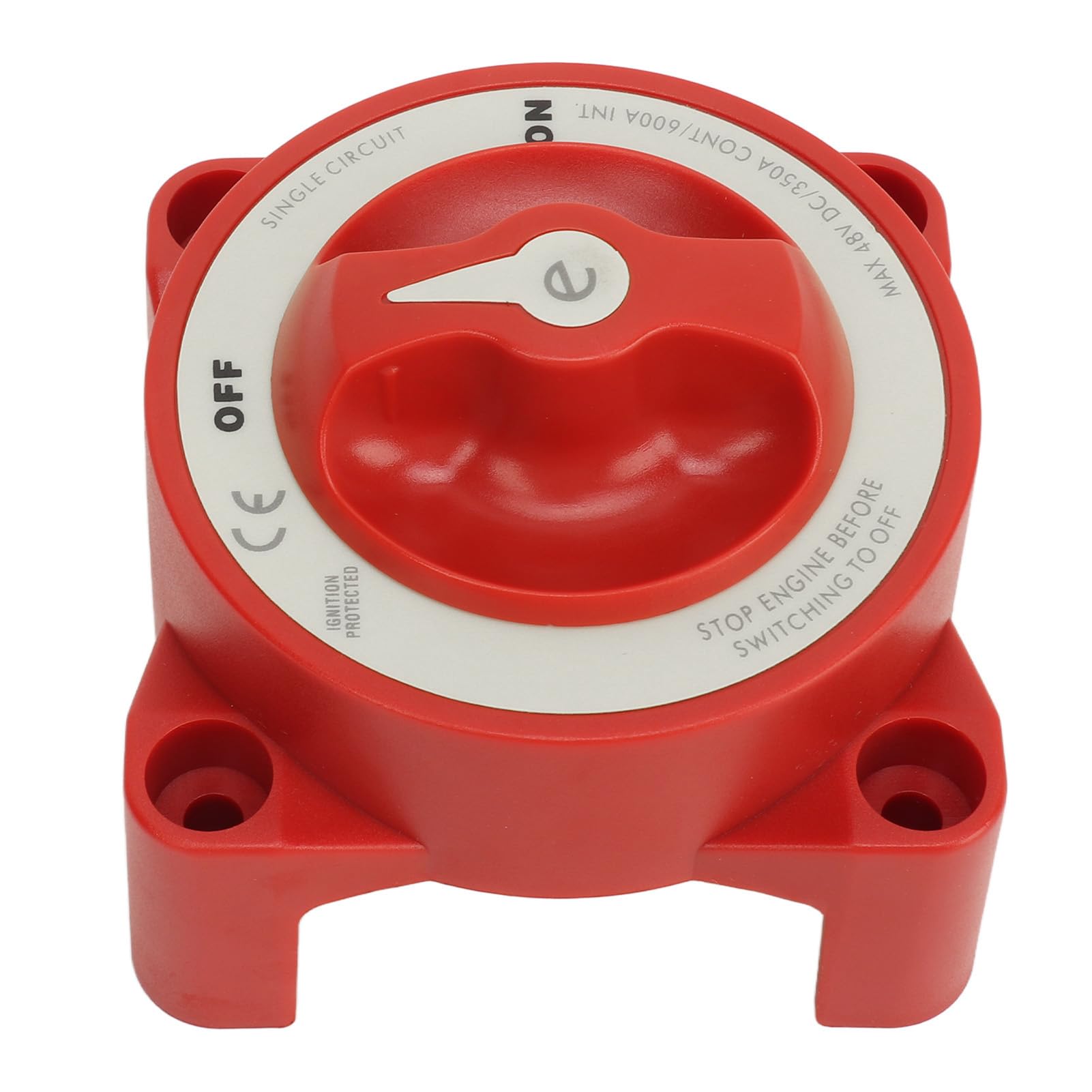 Photo 1 of Marine Battery Disconnect Switch 350A 48V 2 Gear Stud Red Strong Safety for RV Marine Automotive Battery (9003E)