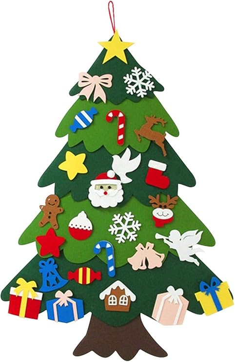 Amazon クリスマスツリー クリスマスインテリア クリスマス飾り Diy手作貼り付け クリスマスツリー 吊り紐付き 壁掛け 組立簡単 収納便利 クリスマスツリー おもちゃ