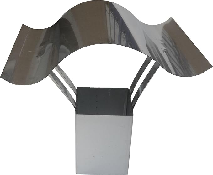 180 x 180mm massive Schornsteinabdeckung / Kaminabdeckung mit Einschub