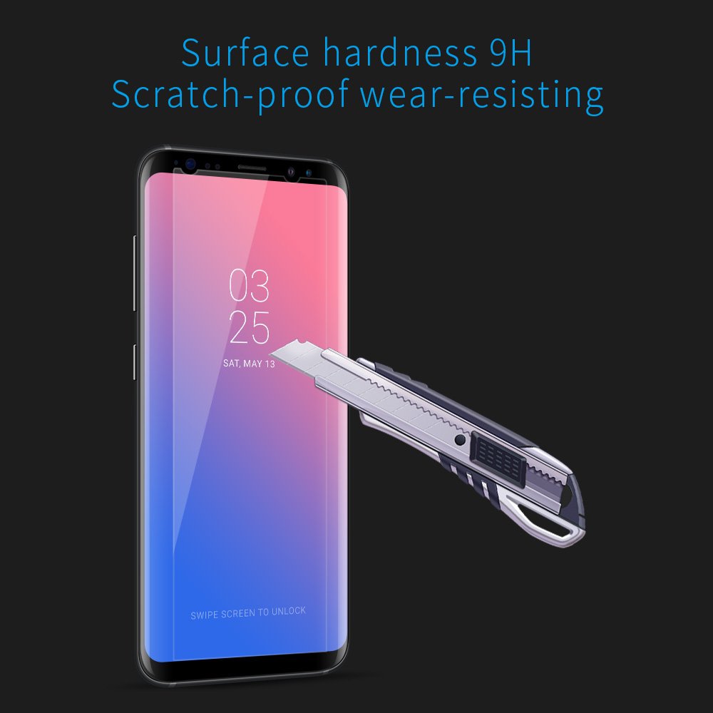 Samsung Galaxy S8 Screen Protector 3 Pack, Rraycom 9H Real Tempered Glass Protector High Transparency. HD Screen and Hight Contrast Coating.