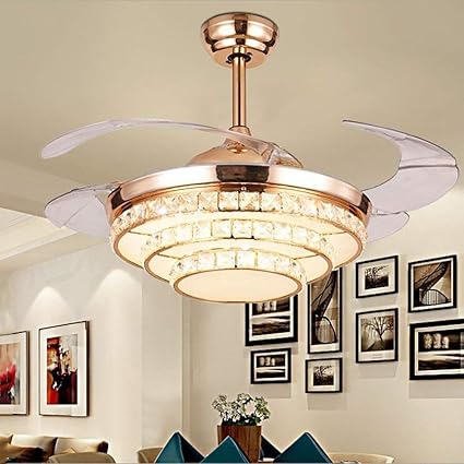 Amazon Com Chuanhan Ceiling Fan Light Chandelier Lightings 42
