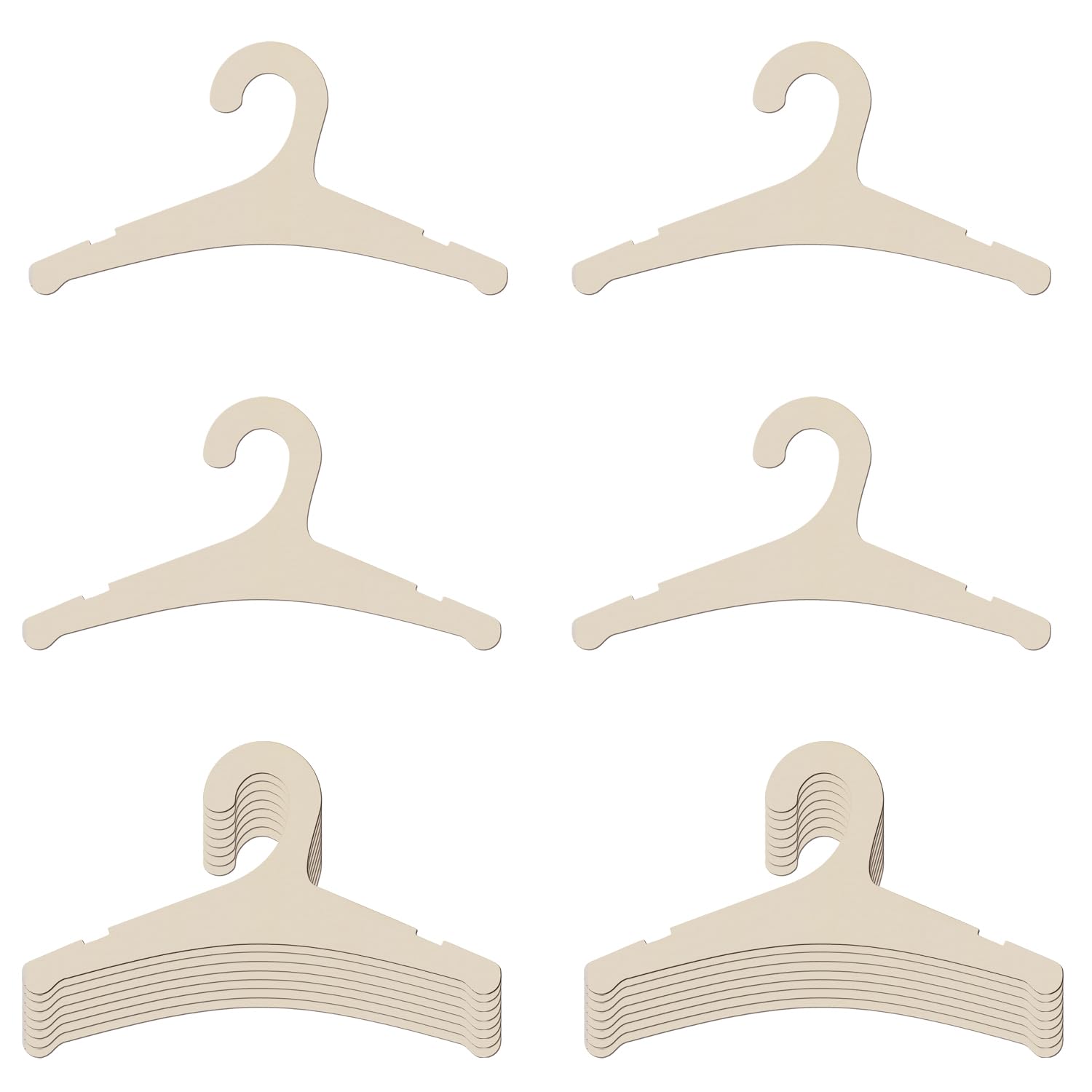 Photo 1 of 20 Packs Wooden Baby Hangers for Clothes, 9 Inch Wood Newborn Baby Girl Boy Hangers for Nursery Cute Kids Toddlers Children Infant Hanger for Baby Shower Crate Closet Clothing Storage