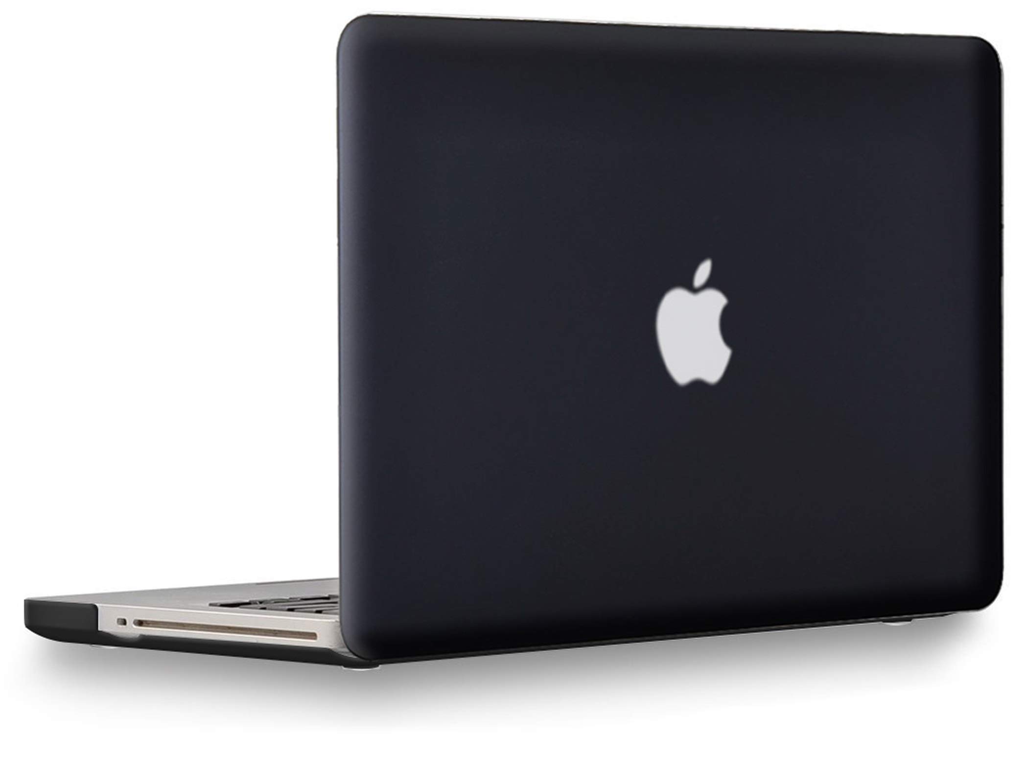 UESWILL Smooth Soft-Touch Matte Hard Shell Case Cover Compatible with MacBook Pro 15 inch with CD-ROM (Non-Retina) (Model A1286) + Microfibre Cleaning Cloth, Black