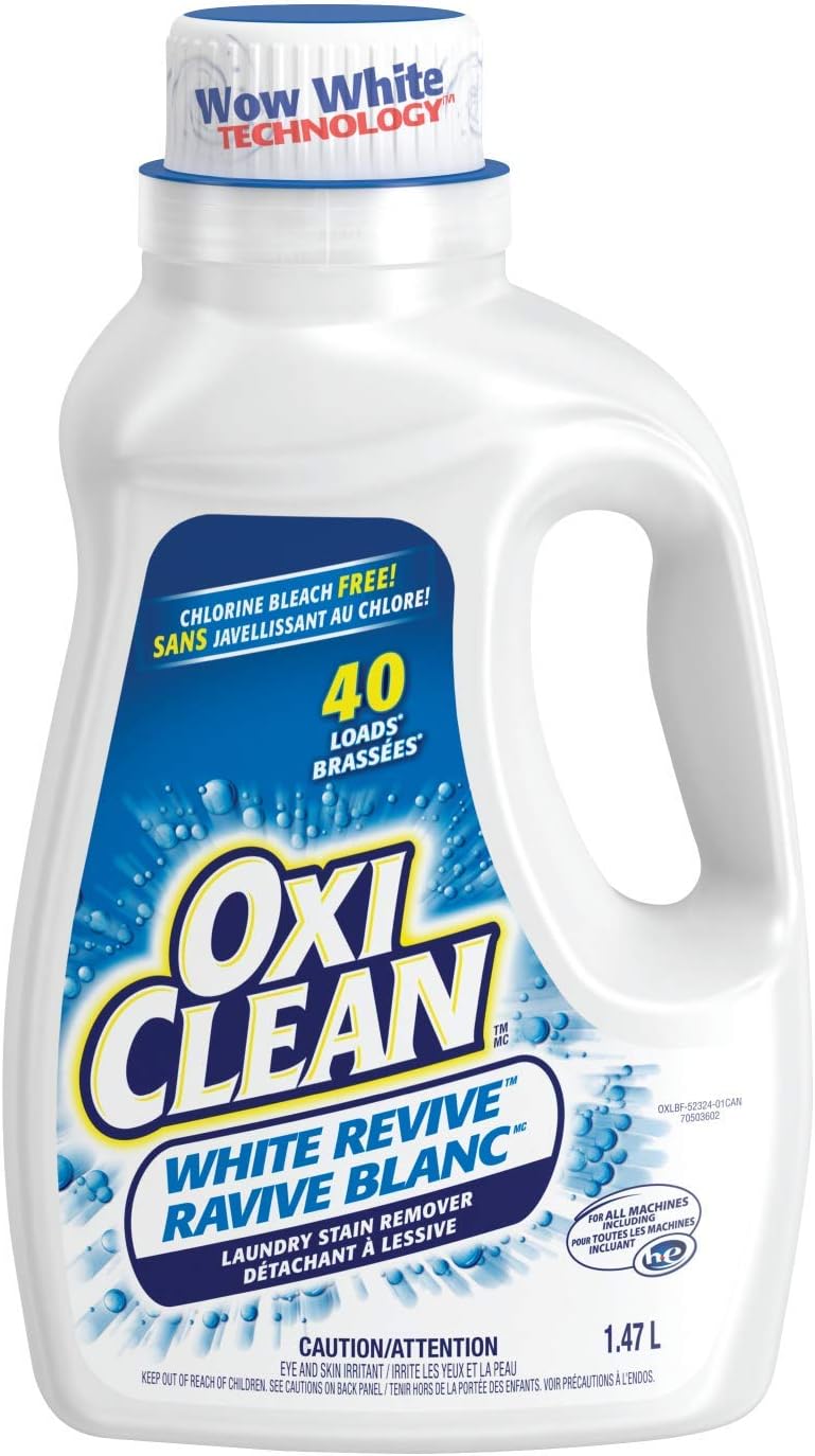 OxiClean White Revive Laundry Stain Remover Liquid, 1.47L Amazon.ca
