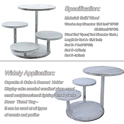 Wood Tiered Serving Trays, Wooden Display Stand