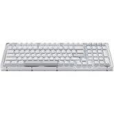 Logitech Alto Keys K98M Wireless Mechanical Keyboard, Customizable Keyboard with Vibration Absorbing Gasket, Backlit Keys, Bluetooth, USB-C Charging, for PC, Mac, Laptops - Off-White