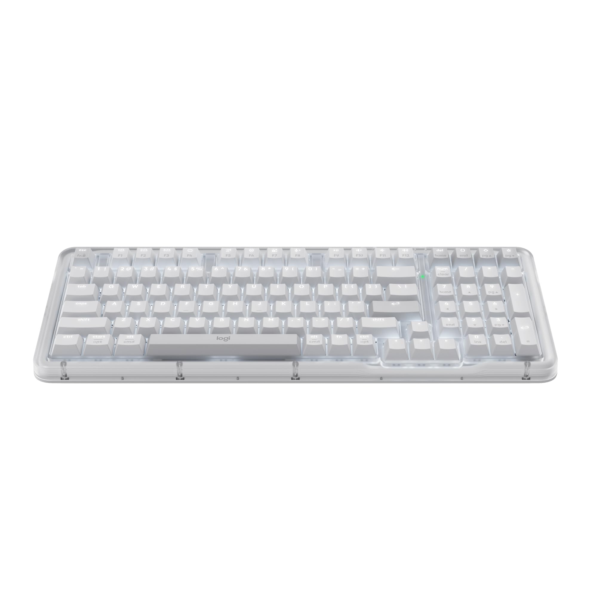 Logitech Alto Keys K98M Wireless Mechanical Gasket Keyboard - Off White | Customizable, clicky, vibration absorbing gasket, w
