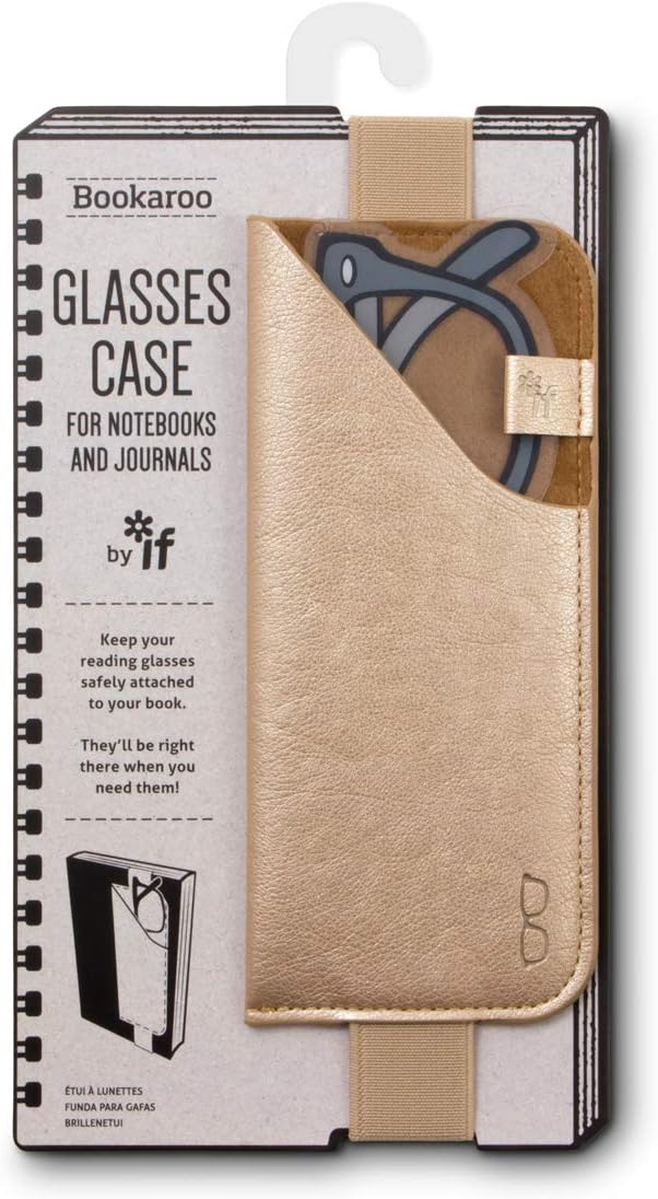 IF Bookaroo Glasses Case - Gold, 41205
