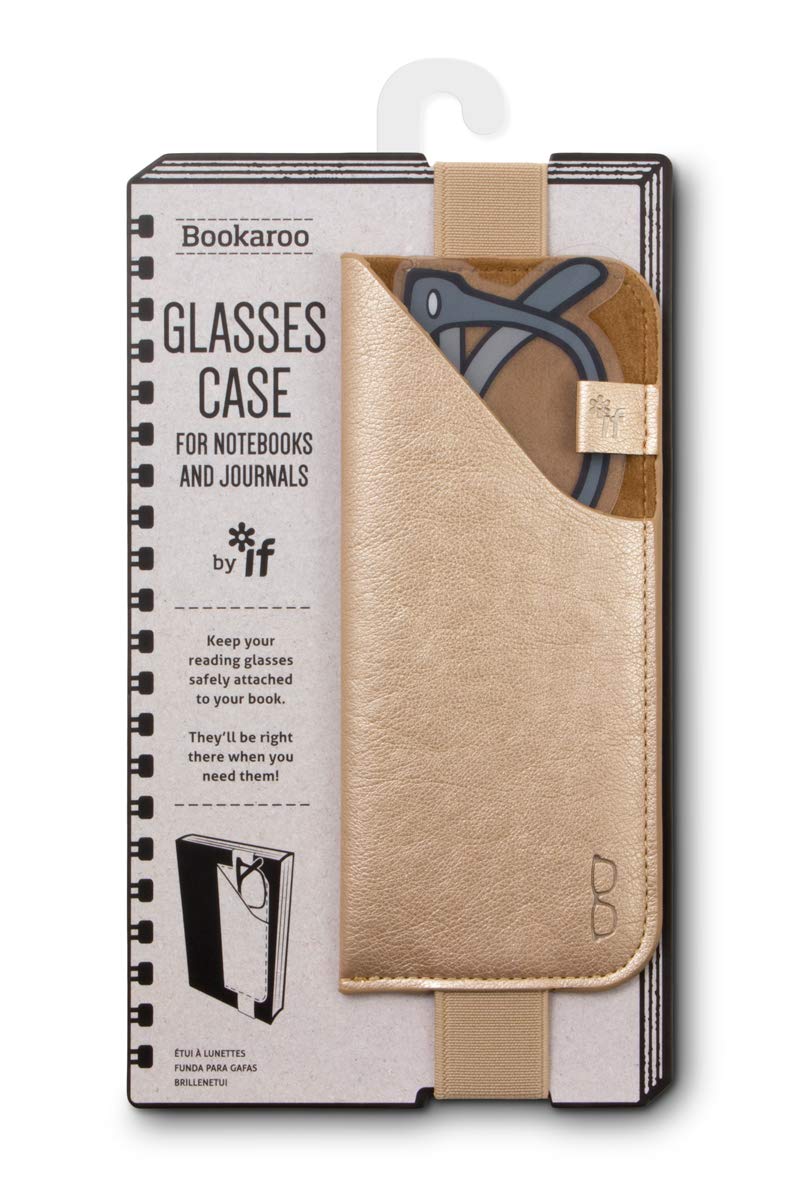 IF Bookaroo Glasses Case - Gold, 41205