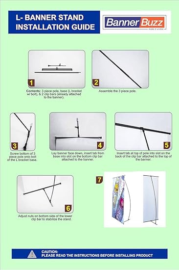 Bannerbuzz L Banner Stand 2 Width X 5 33 Height Ft Vertical