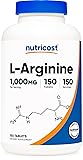 Nutricost L-Arginine 1000mg, Amino Acid Tablets