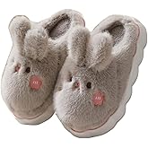 LICHENHAO Bunny Cotton Slippers - Home Cartoon Slippers for Men & Women