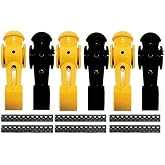 6 Tornado Foosball Men Counter Balanced Roll Pin