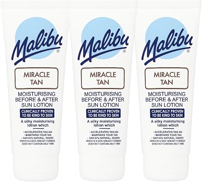 Malibu Three Pack Miracle Tan Before And Aftersun Moisturising Lotion 3x150ml