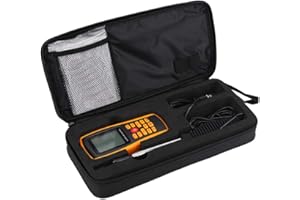 Emoshayoga 35×17×7 Hot Digital GM8903 Portable Digital Hot Wire Wind Speed Temperature Anemometer