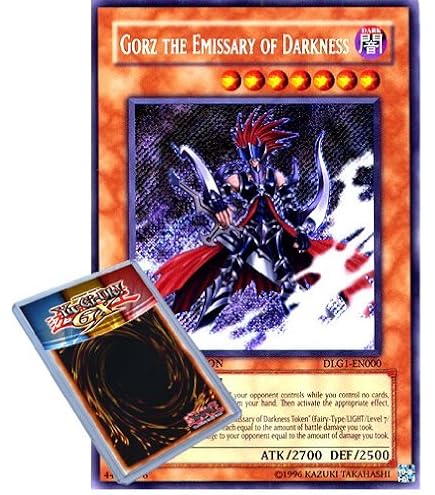 yugioh gorz the emissary of darkness deck Amazon.com: Yugioh DLG1-EN000 GORZ THE EMISSARY OF DARKNESS Secret Rare  Card .HN#GG_634T6344 G134548TY52722 : Toys & Games