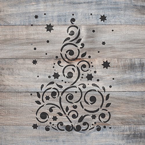 Christmas Tree Stencil Template - Reusable Stencil with Multiple Sizes Available