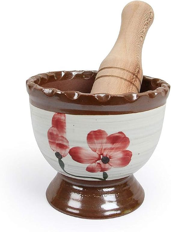 Woori Handmade Ceramic Korean Mortar and Pestles Set