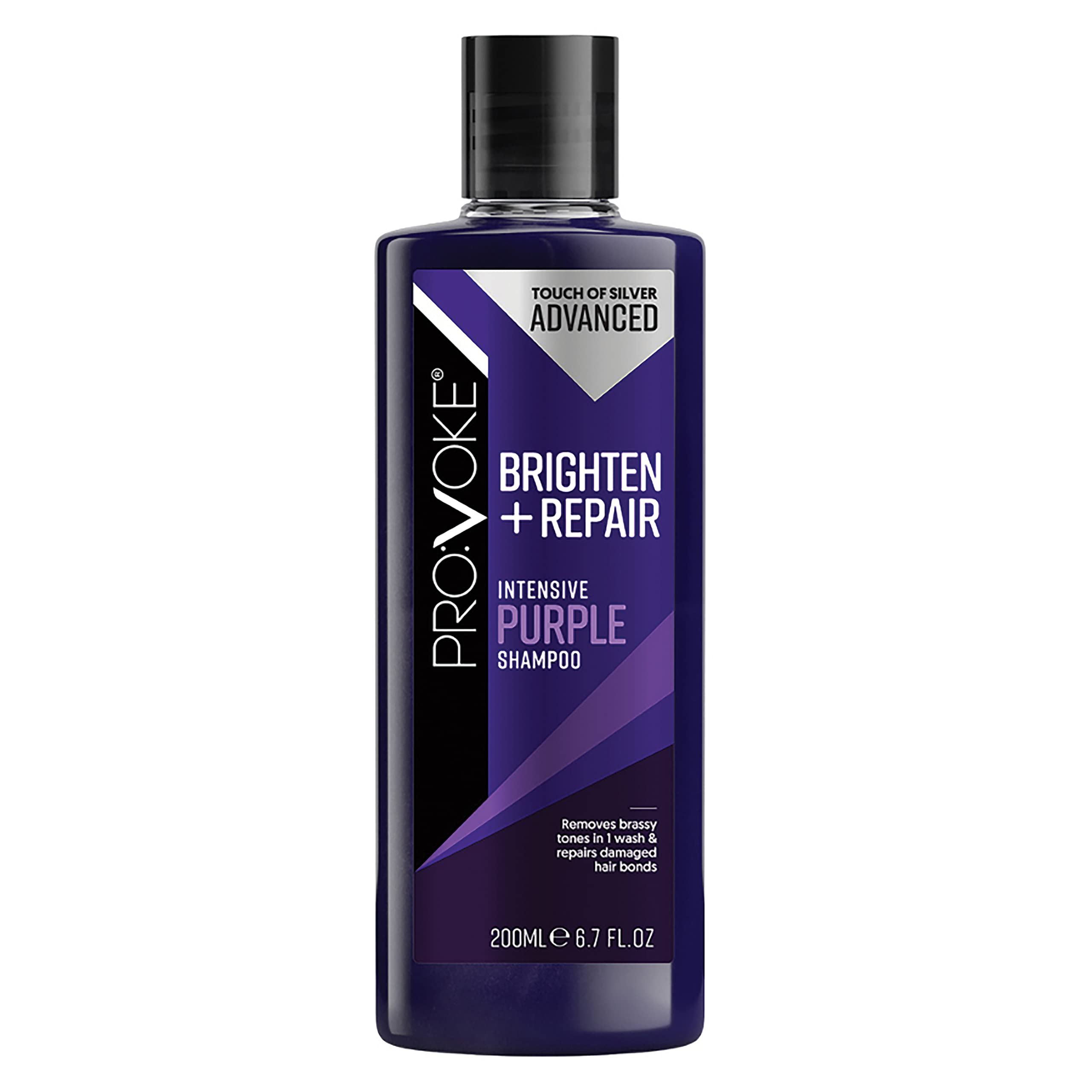 PRO:VOKE Touch of Silver Brighten + Repair Purple Shampoo 200ml
