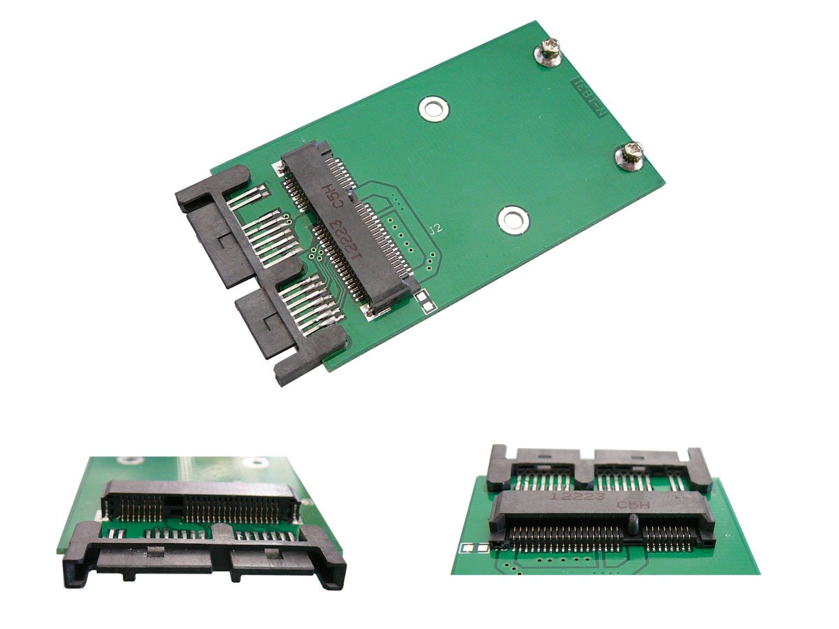 KALEA-INFORMATIQUE mSATA to MicroSATA adapter for mounting an mSATA SSD on a Micro SATA port