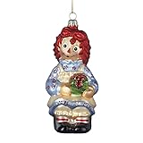Kurt Adler 5.25-Inch Glass Raggedy Ann Ornament