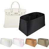Soying Organizer Insert for Birkin 20/25/30/35/40/45, Satin Inner Bag Organiser(Size: BK25, Color: Black)