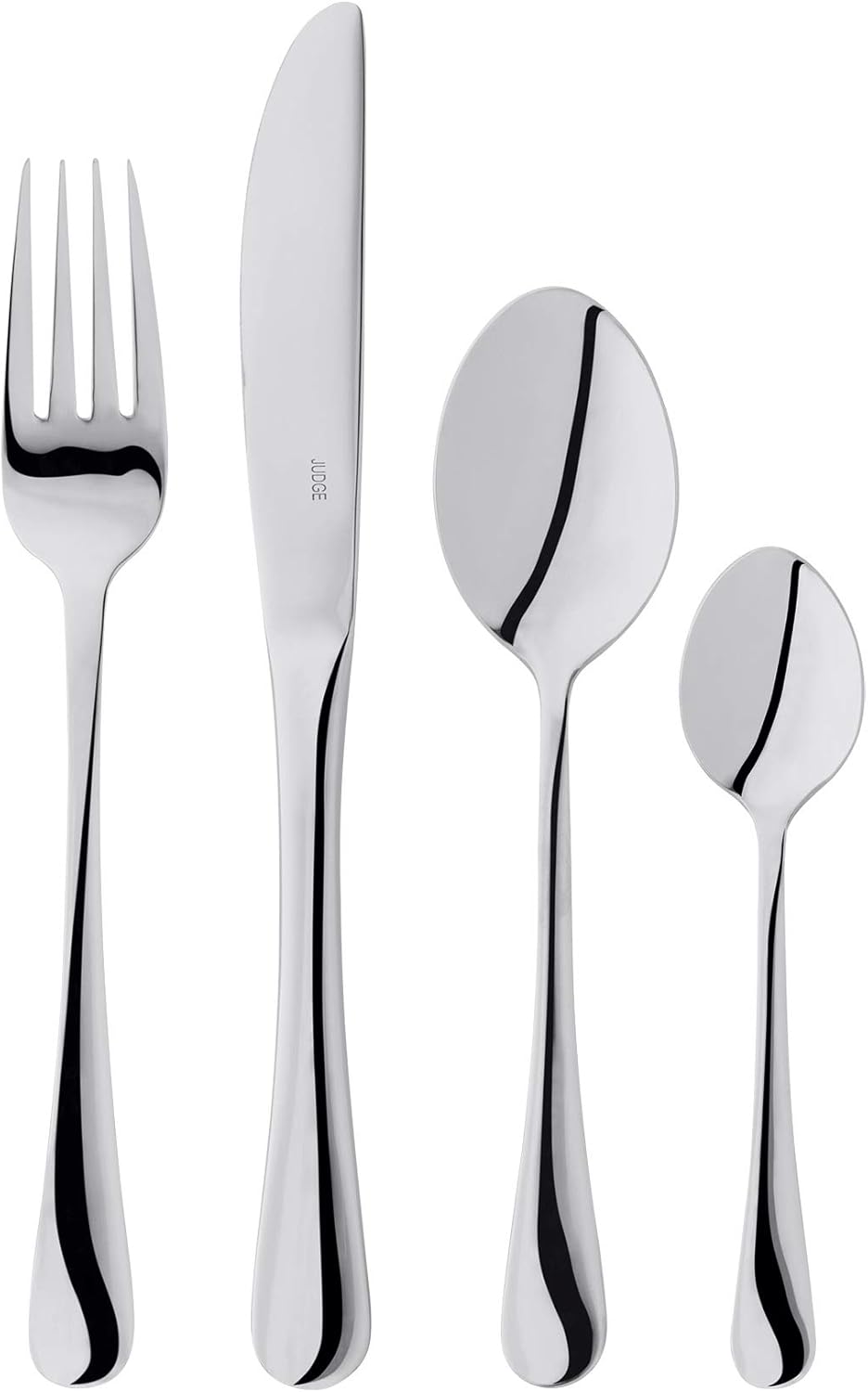 Judge Windsor BF50 24 Piece 18/10 Stainless Steel Cutlery Set for 6 People, Knife, Fork, Spoon