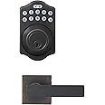 Amazon Basics - Traditional Electronic Keypad Deadbolt Door Lock with Passage Lever, Oil Rubbed Bronze, 1-Pack