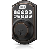 TEEHO TE001 Keyless Entry Door Lock with Keypad - Smart Deadbolt Lock for Front Door with 2 Keys - Auto Lock - Easy Installat