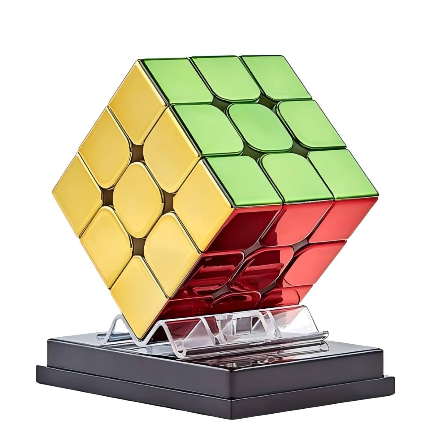 TaoLeLe 3x3 Speed Cube, Cyclone Boys Magic Mirror Reflective 3x3x3 Original Stickerless Vivid Shiny Cube 3D Brain Teaser Puzzle Cube for Speed Cube Enthusiasts โ image 1