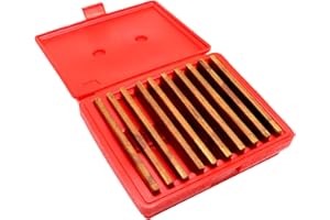 Aspaton 10 Pairs 1/8" x 6" Precision Parallel Steel Set Accuracy 0.0002" Thin Steel, Precision Machinist Tools 1/2 inch to 1-5/8 inch