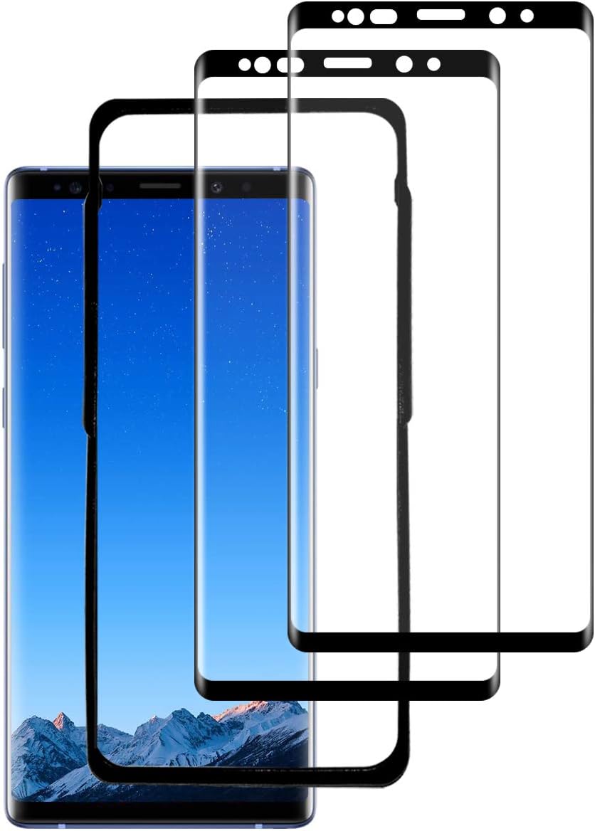 ZEYANGER Note 9 Screen Protector Glass (2 PACK) (Alignment Frame Tool), Note 9 Screen Protector Tempered Glass 3D/Case Friendly/HD Clear/Anti-scratch Screen Protector for Samsung Galaxy Note 9