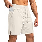 Soothfeel Men's Running Shorts with Zipper Pockets 9"/ 7"/ 5" Lightweight Basketball Gym Workout Athletic Shorts