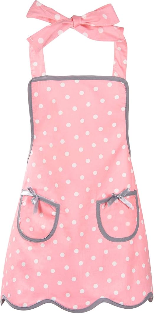 Sevenstars 100 Cotton Kids Girls Aprons with 2 Pockets