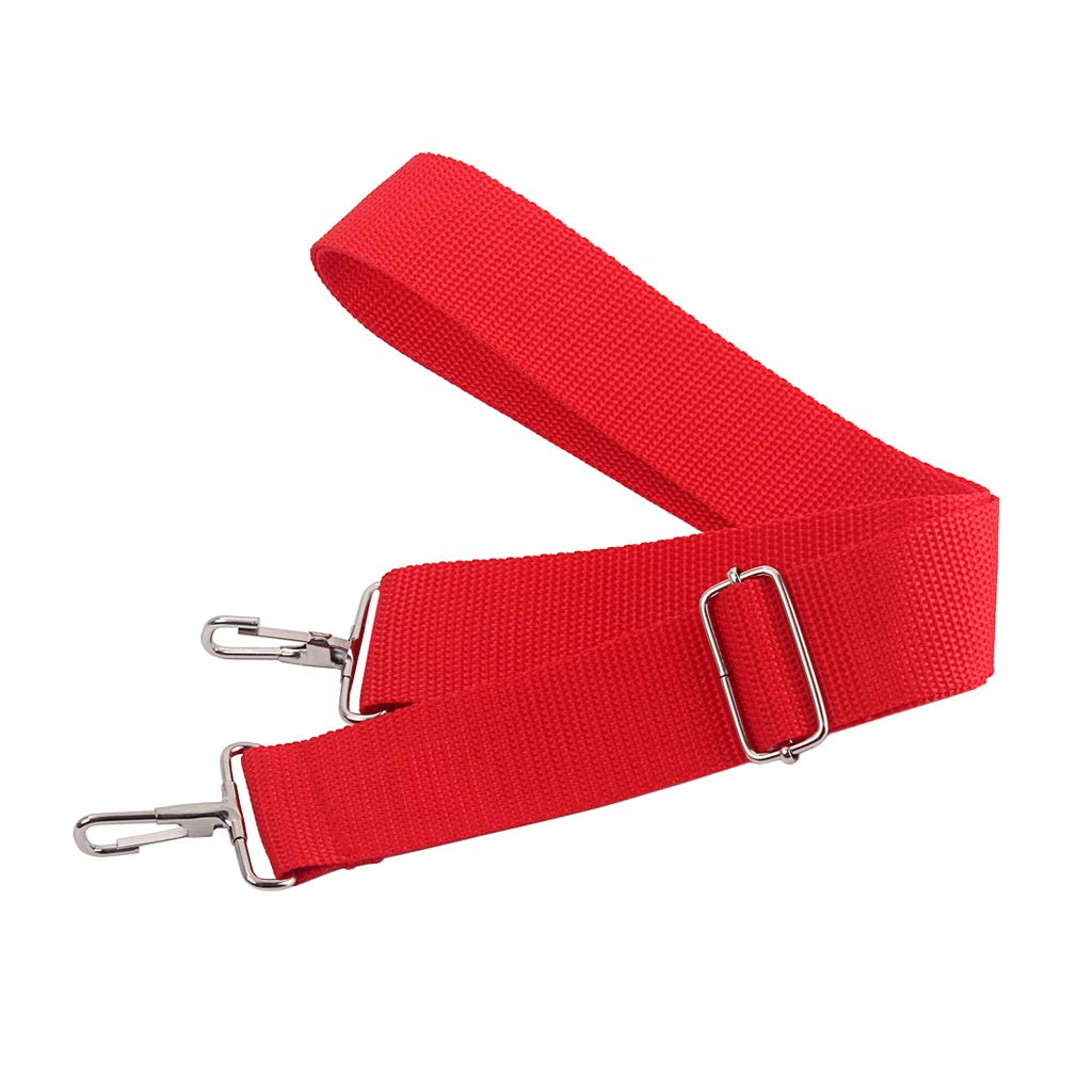 Alnicov African Drum Strap,Polyester Snare Drum Strap with Metal Hook for Bongo Djembe Snare Drum,Red