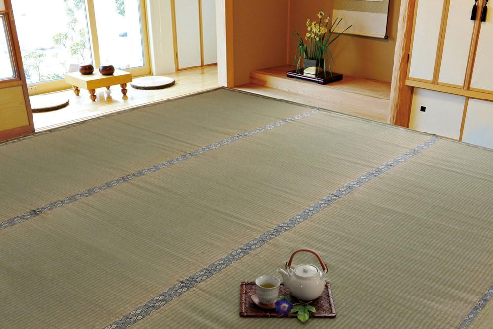 Japanese Rush Grass Rug Tatami Mat 176×176cm Yuzawa Amazon.co.uk