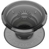 PopSockets Adhesive Phone Grip, Holder- Black Smoke | Secure Comfortable Hold, Anti-Drop, Kickstand, Black, For iPhone/iPad/Kindle/Android