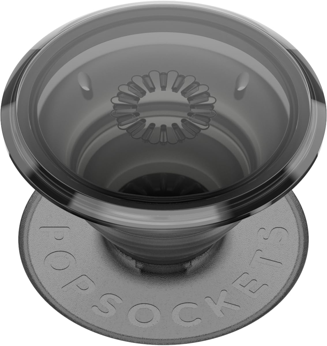 PopSockets Adhesive Phone Grip, Holder, Phone Stand, Black - Translucent Black Smoke