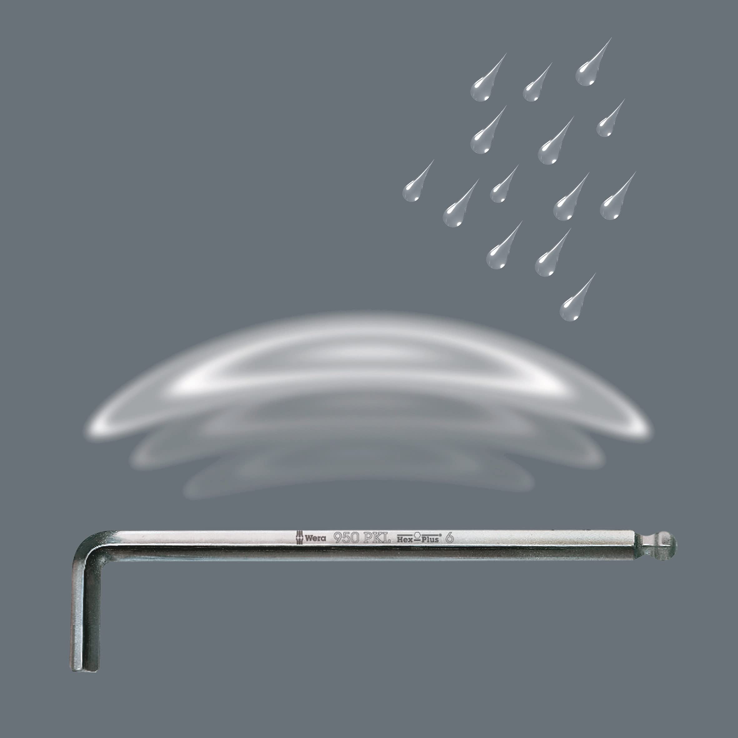 Wera 950 PKL/9 SM N Winkelschlüsselsatz, metrisch, gestellverchromt, 9-teilig, 05022087001 6