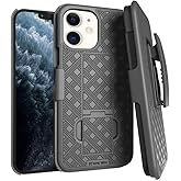 Designed for iPhone 11 Case with Belt Clip Holster - Kickstand Cover Phone Case - Black